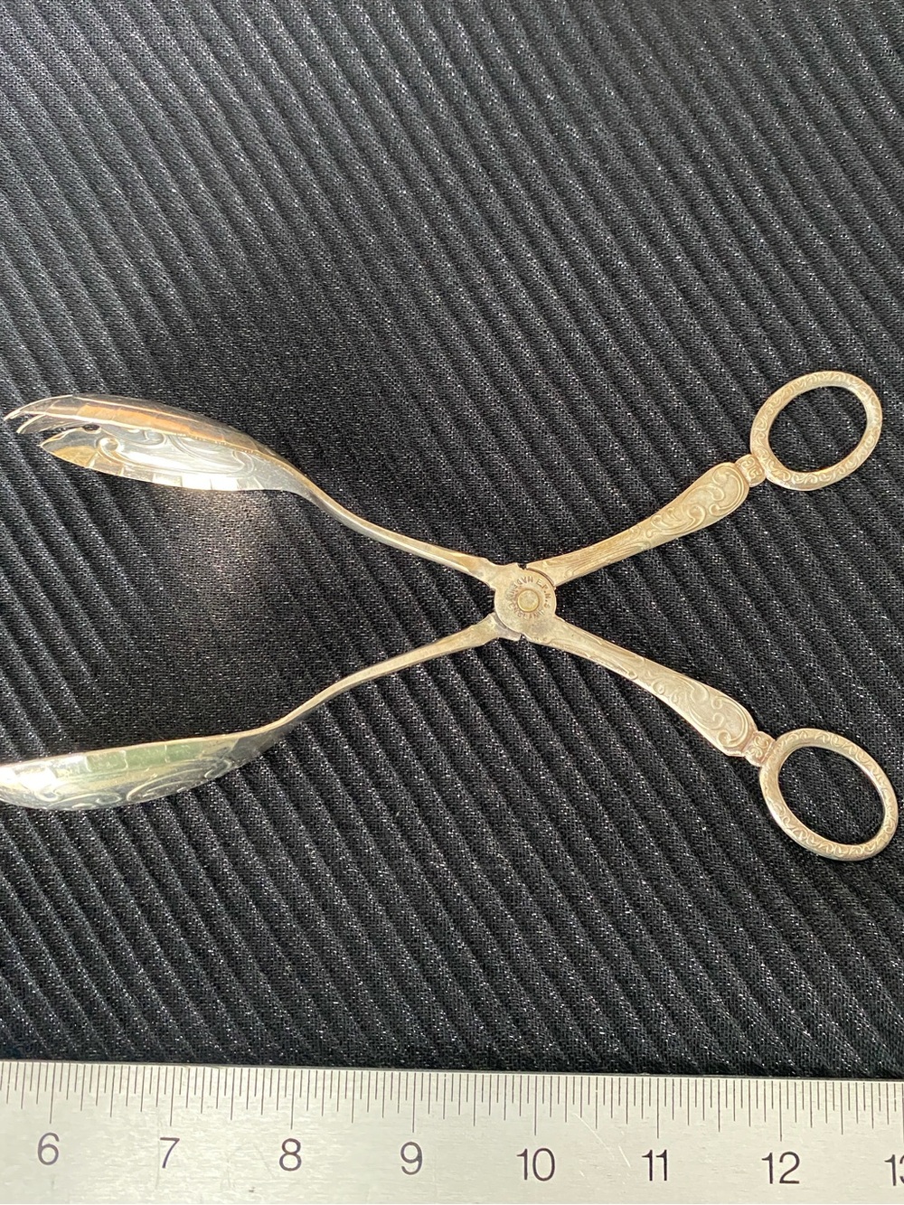 Gold-Plated Decorative Serving Scissor Tongs